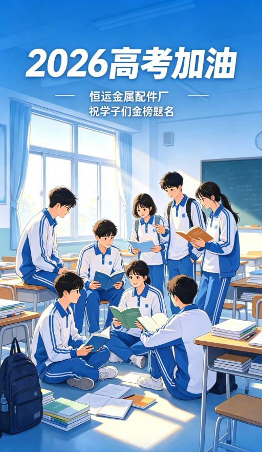逐梦考场，不负韶华 | 恒运金属配件厂全体同仁预祝2026高考学子旗开得胜